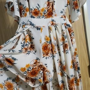 Cute summer rompers with a long train